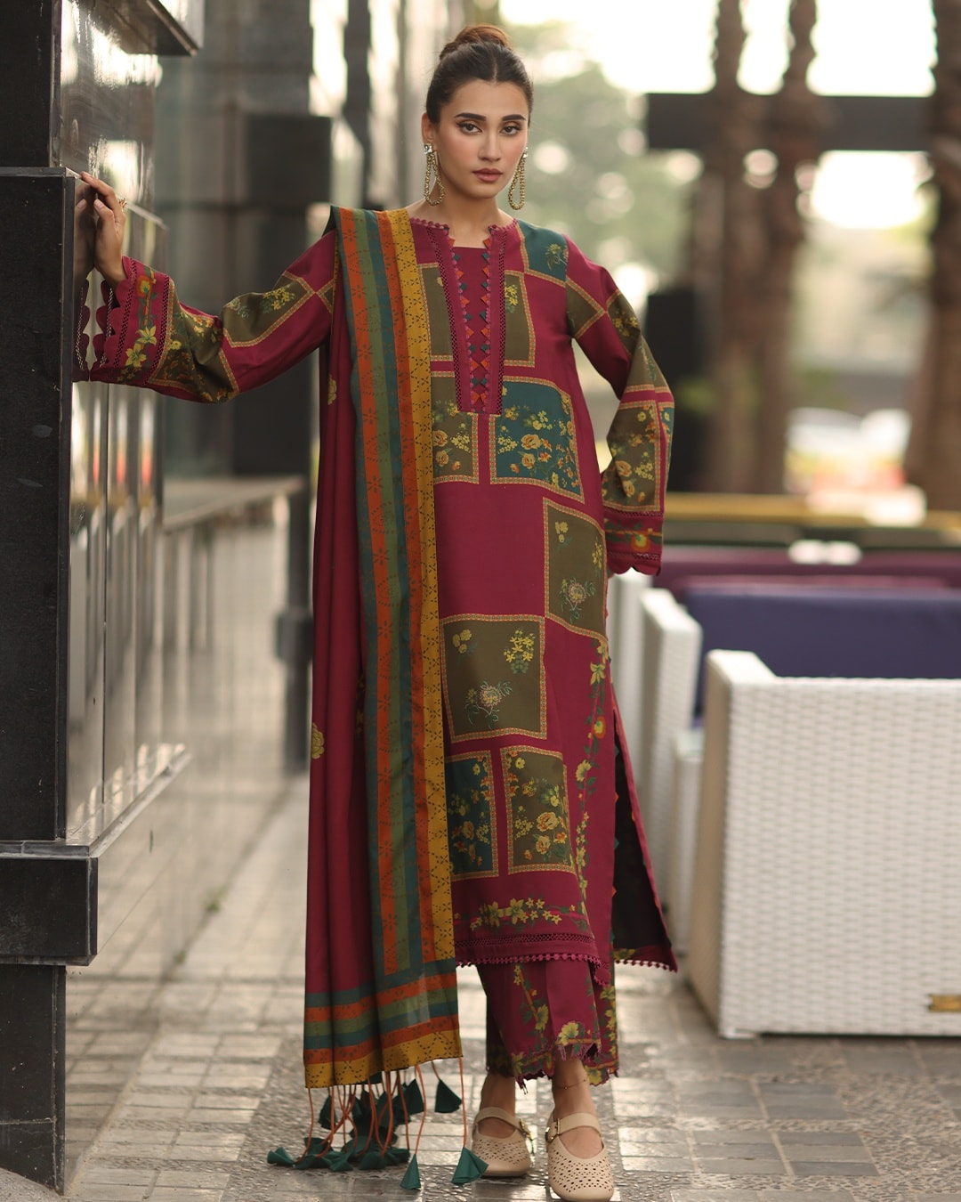Winter 3PC Karandi Digital Print Dress - KP33100