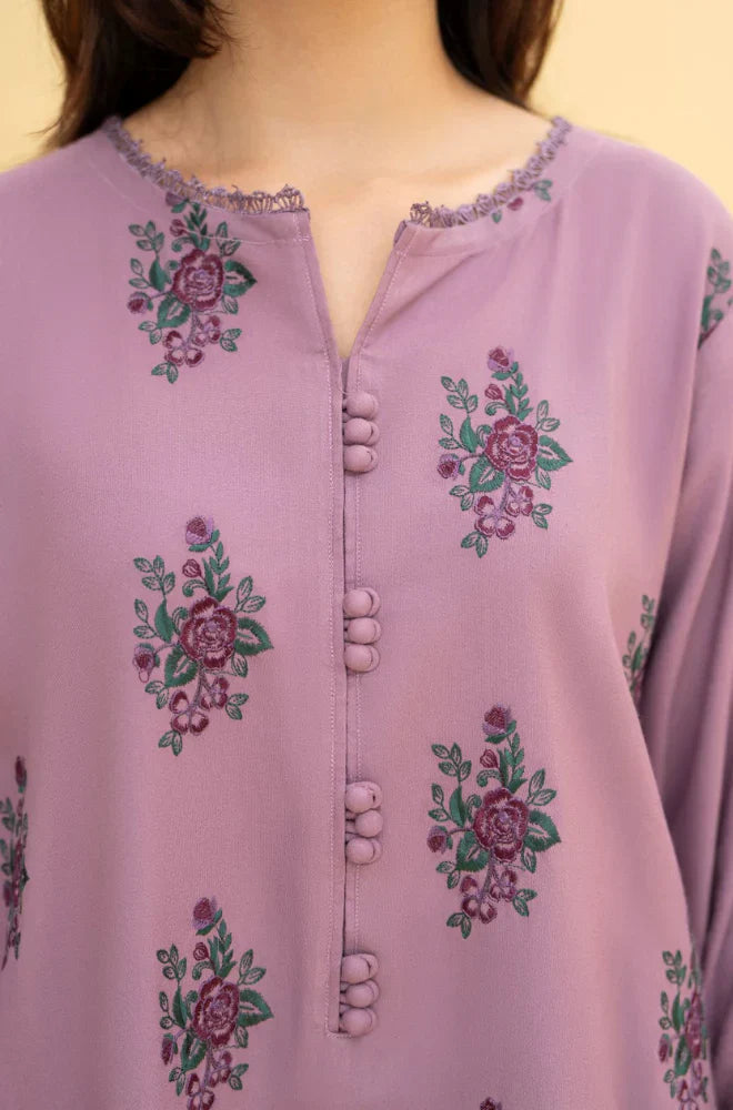 Winter 3PC Dhanak Embroidered Suit - KP33132