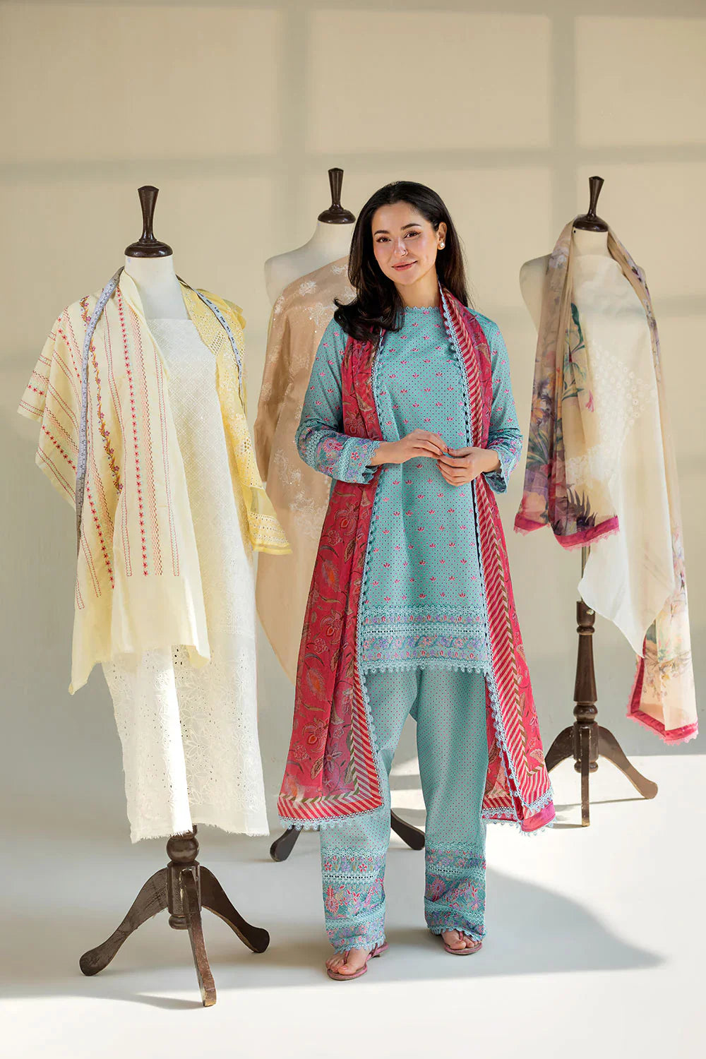 Hania Amir - Summer 3PC Lawn Digital Print Dress - KP1175