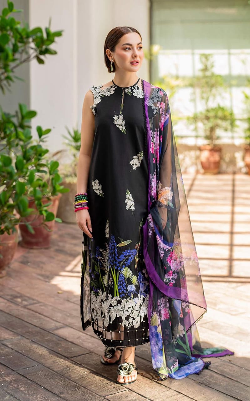 3 Piece Embroidered Lawn Suit