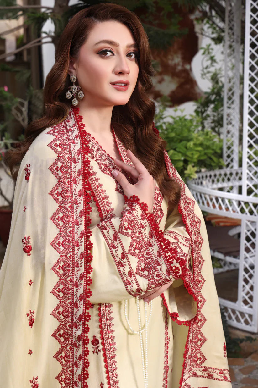 Winter 3PC Dhanak Embroidered Suit - kp3383