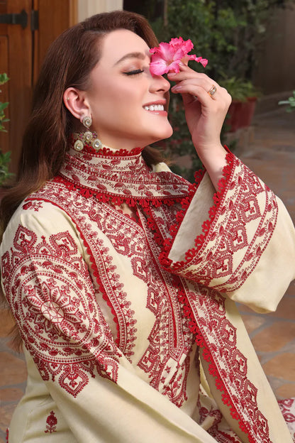 Winter 3PC Dhanak Embroidered Suit - kp3383