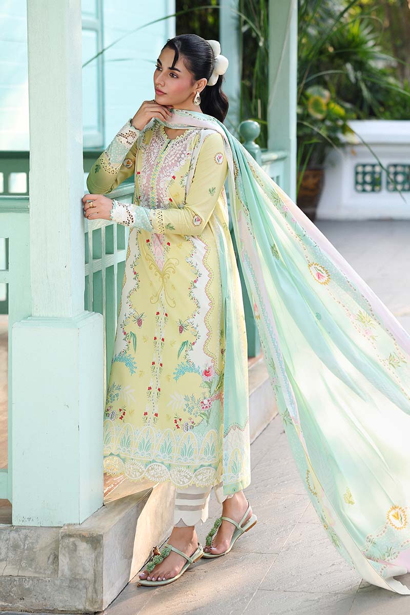 Summer 3PC Lawn Digital Print Dress - KP1162