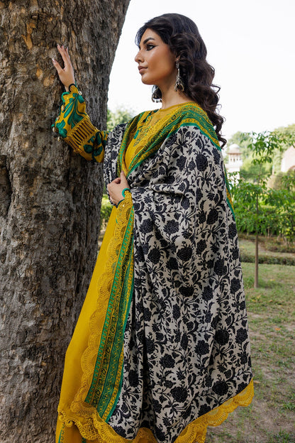 Winter  3PC Karandi Digital Print Dress - KP33418