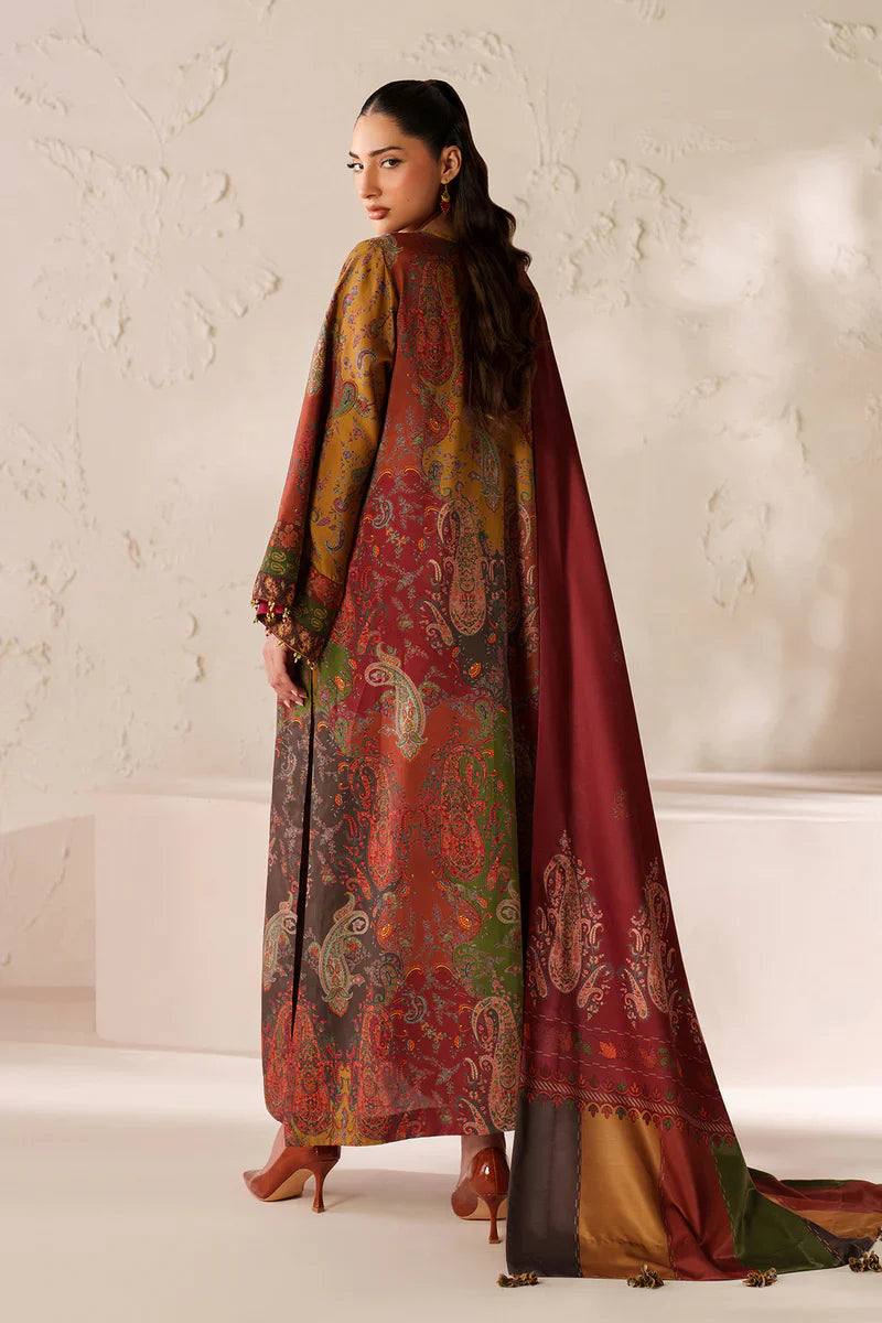 Winter 3PC Karandi Digital Print Dress - KP33405