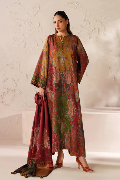 Winter 3PC Karandi Digital Print Dress - KP33405