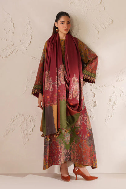 Winter 3PC Karandi Digital Print Dress - KP33405