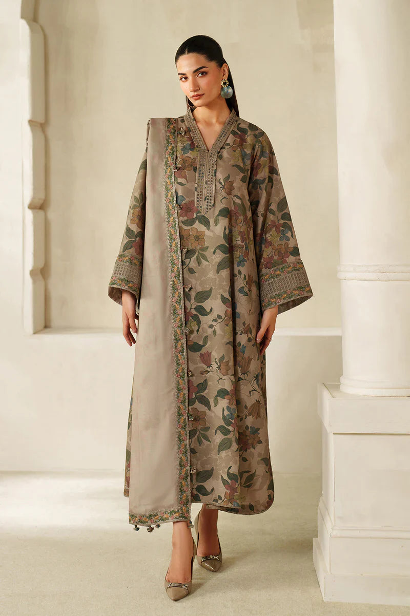 Winter  3PC Karandi Digital Print Dress - KP33145