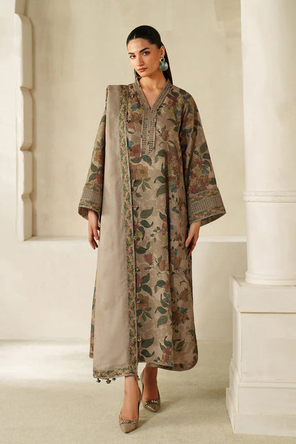 Winter  3PC Karandi Digital Print Dress - KP33145