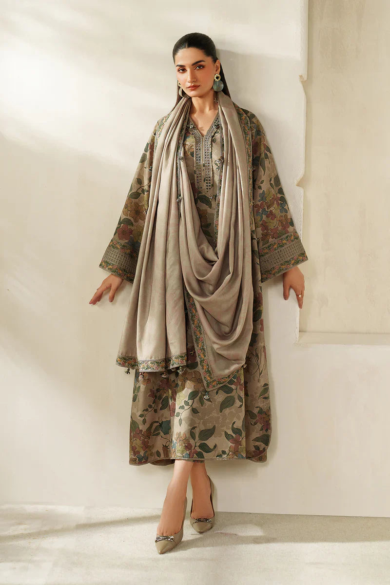 Winter  3PC Karandi Digital Print Dress - KP33145