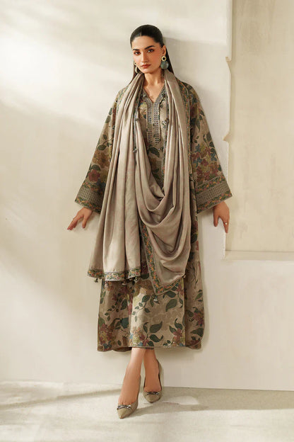 Winter  3PC Karandi Digital Print Dress - KP33145