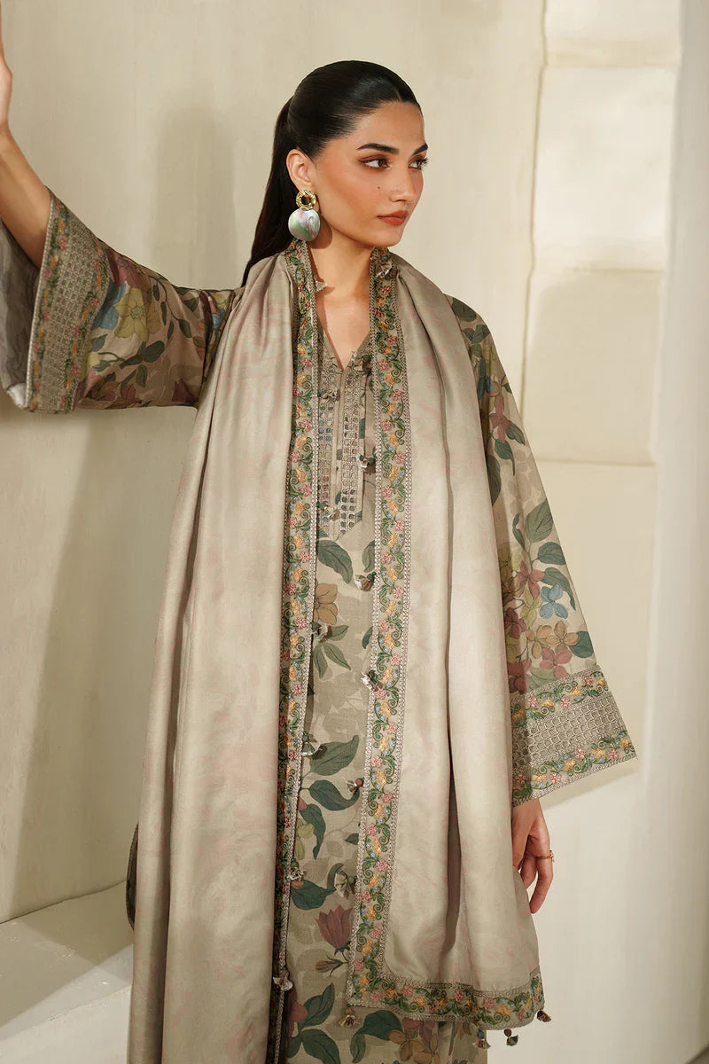 Winter  3PC Karandi Digital Print Dress - KP33145