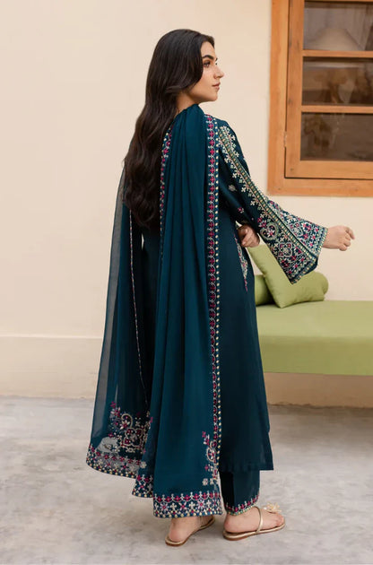 Winter 3PC Dhanak Embroidered Suit - kp33113