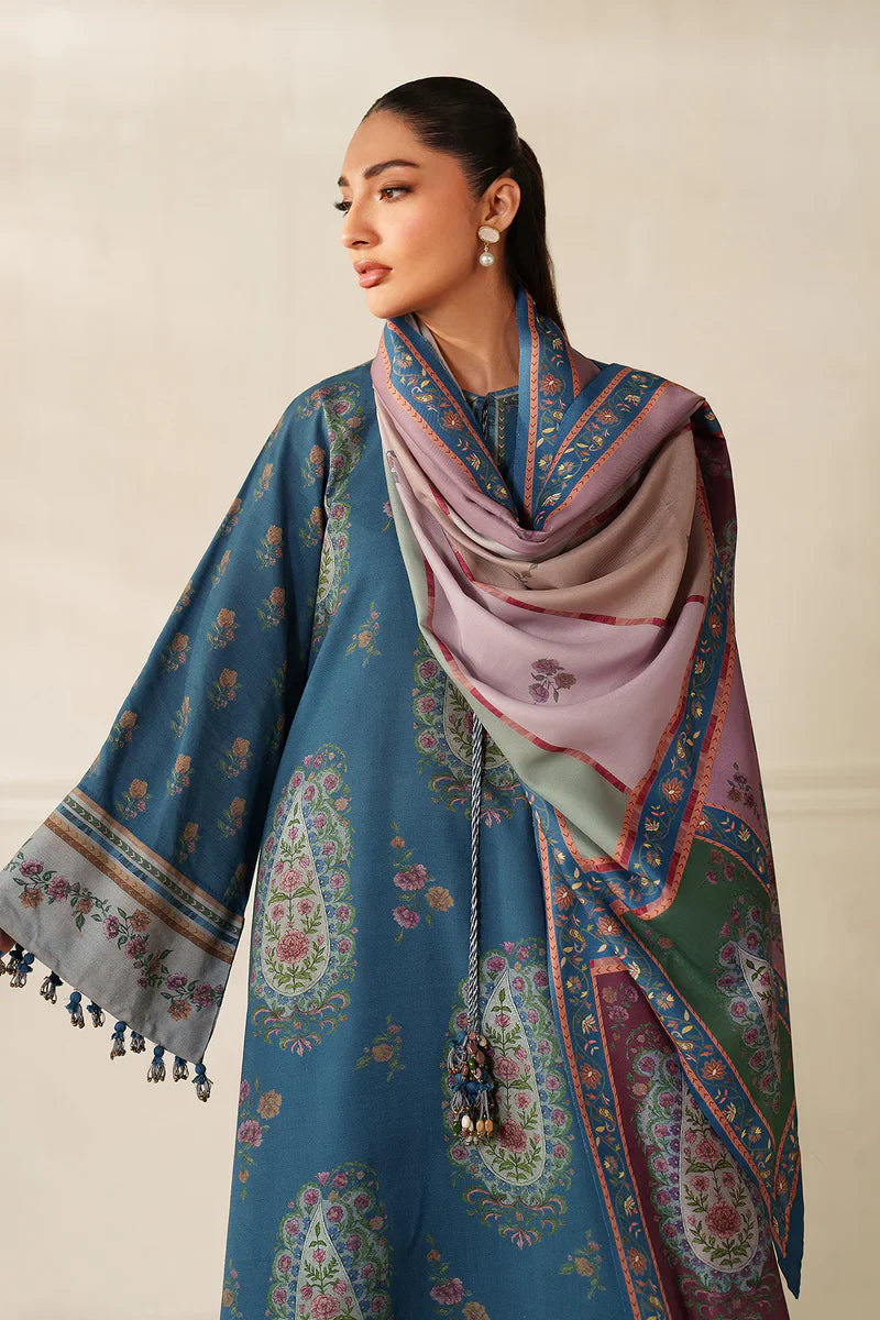 Winter 3PC Karandi Digital Print Dress - KP33139