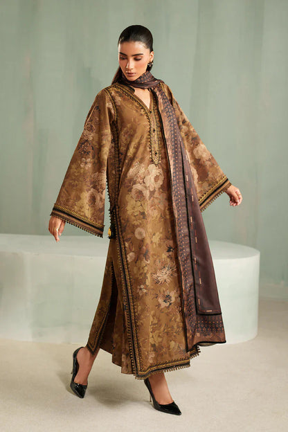 Winter 3PC Karandi Digital Print Dress - KP33146