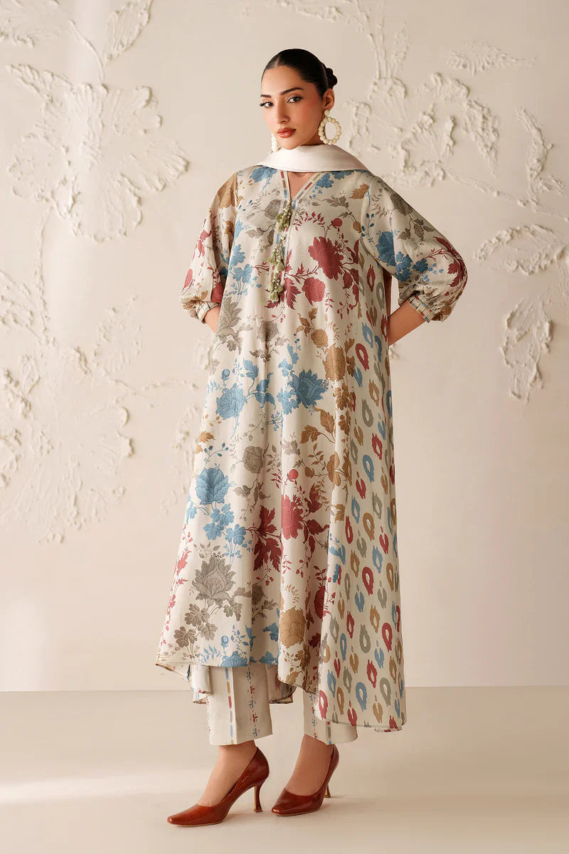 Winter 3PC Karandi Digital Print Dress - KP33140