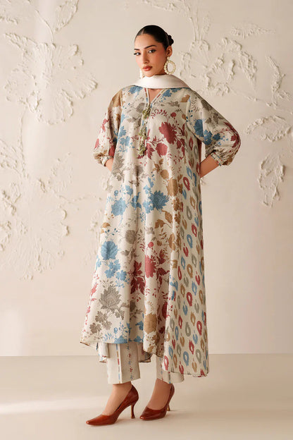 Winter 3PC Karandi Digital Print Dress - KP33140