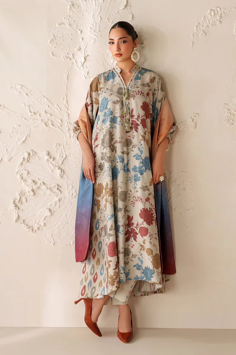 Winter 3PC Karandi Digital Print Dress - KP33140