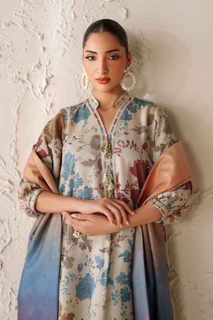 Winter 3PC Karandi Digital Print Dress - KP33140