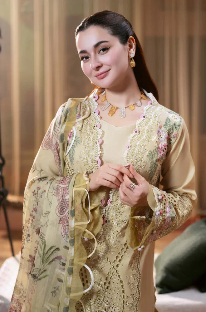 Summer 3PC Lawn Chickenkari Embroidered Suit - KP1118