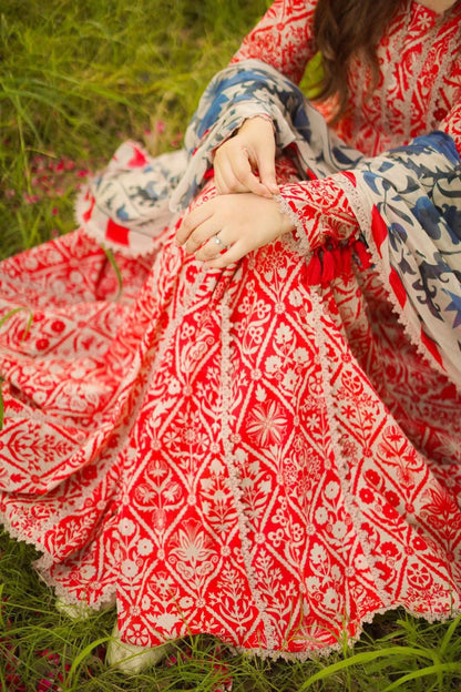 Aneelas - Summer 3PC Lawn Digital Print Dress - KP1159