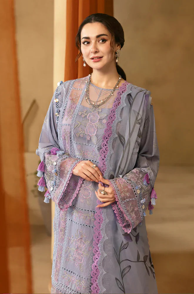 3PC Lawn Chickenkari Embroidered Suit  KP1063