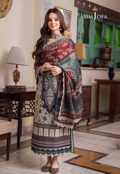 Summer 3PC LAWN Digital Print Dress - KP1143