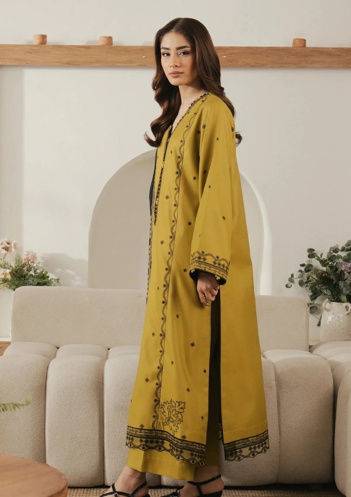 Winter 3PC Dhanak Embroidered Suit - kp33152