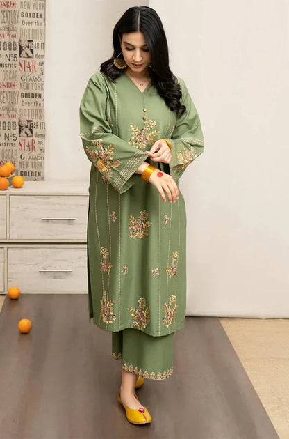 Winter 3PC Dhanak Embroidered Suit - kp3350