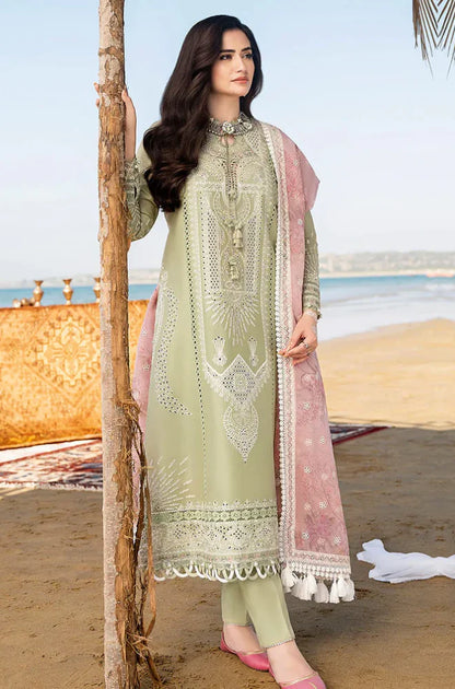 Summer 3PC Lawn Chicken Kari Embroidered Suit - kp1107
