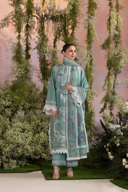Summer 3PC Lawn ChickenKari Embroidered Suit - kp1113