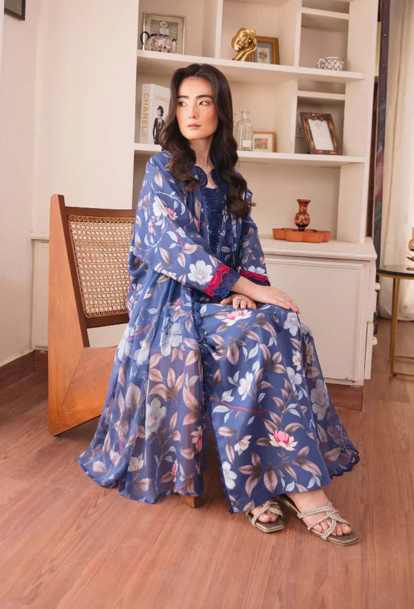 Summer 3PC Lawn Digital Print Dress - KP1169