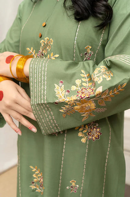 Winter 3PC Dhanak Embroidered Suit - kp3350