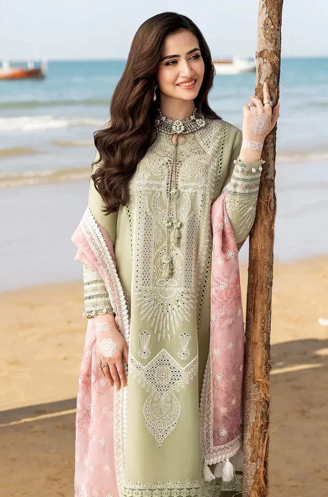 Summer 3PC Lawn Chicken Kari Embroidered Suit - kp1107