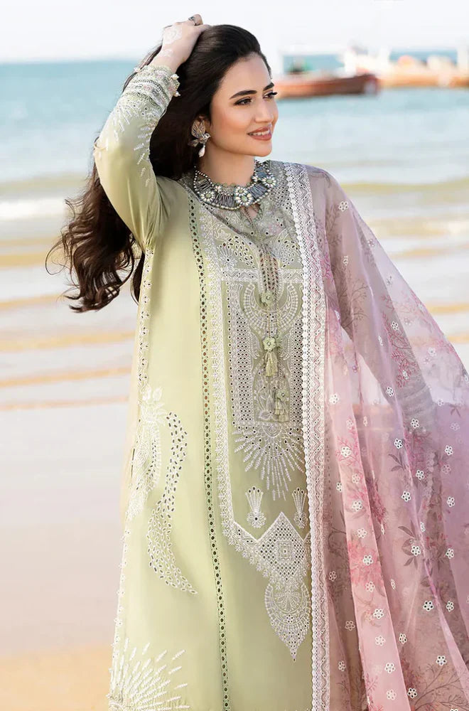 Summer 3PC Lawn Chicken Kari Embroidered Suit - kp1107