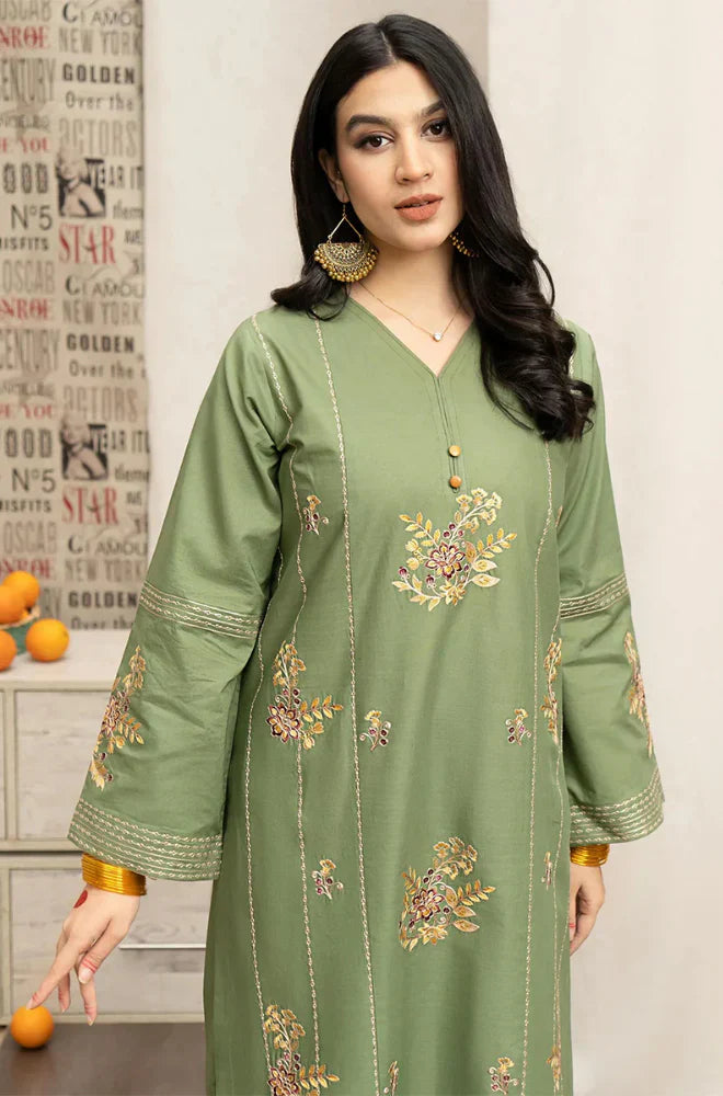 Winter 3PC Dhanak Embroidered Suit - kp3350