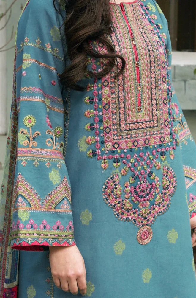 Winter 3PC Dhanak Embroidered Suit - kp3315