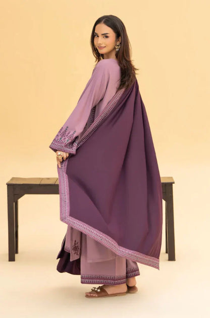 Winter 3PC Dhanak Embroidered Suit - KP33132