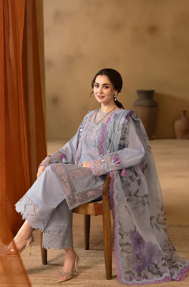 3PC Lawn Chickenkari Embroidered Suit  KP1063