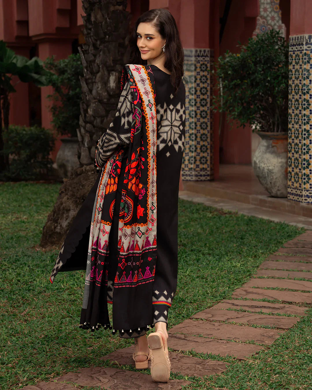 Summer 3PC Lawn Digital Print Dress - KP1165