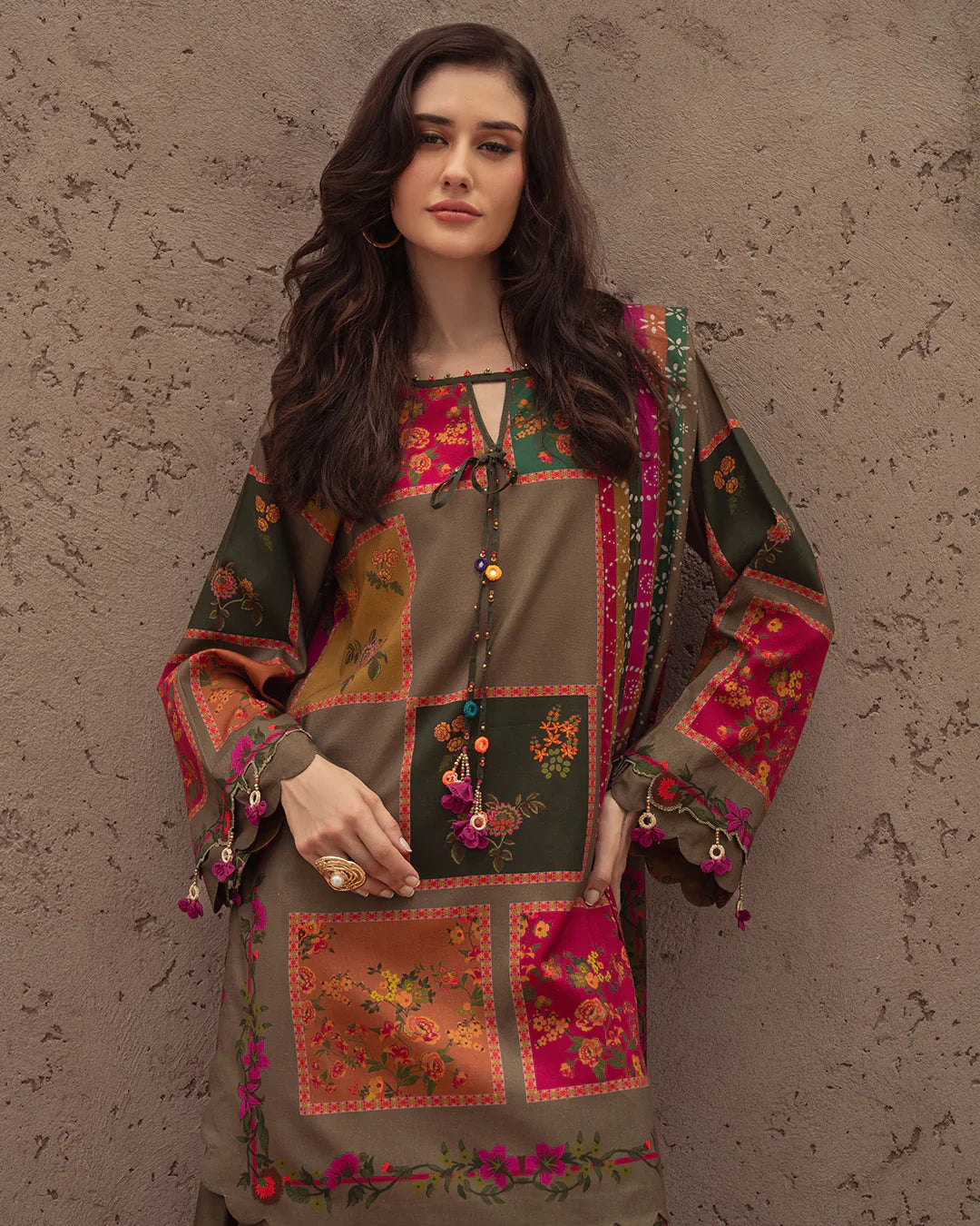 Summer 3PC Lawn Digital Print Dress - KP1141