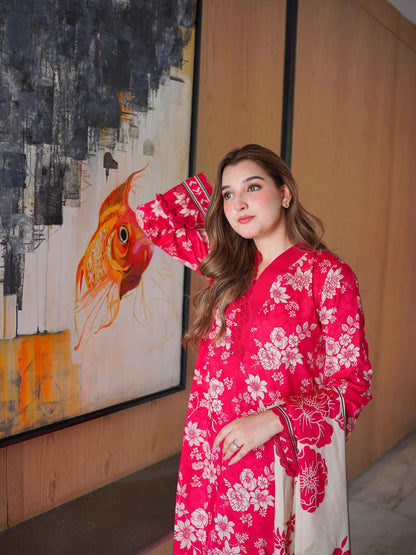 Winter 3PC Karandi Digital Print Dress - KP33416