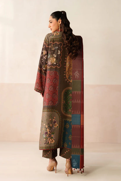 Winter 3PC Karandi Digital Print Dress - KP33412