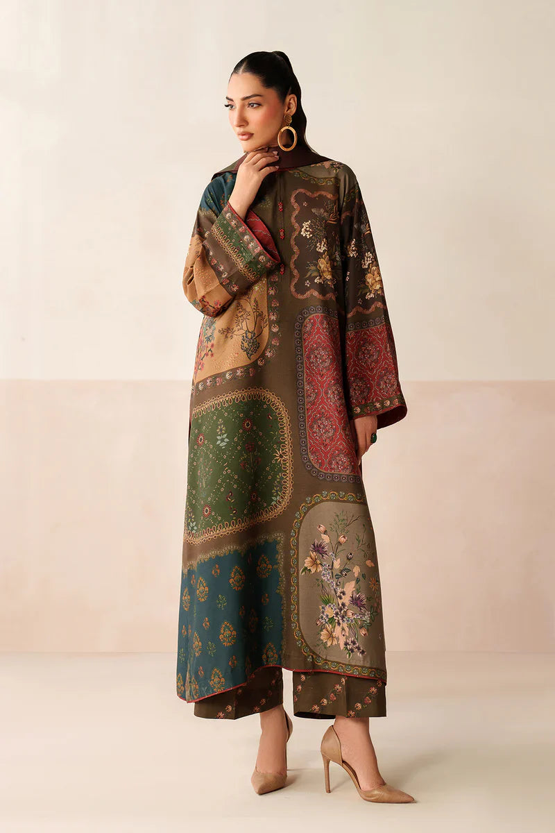 Winter 3PC Karandi Digital Print Dress - KP33412