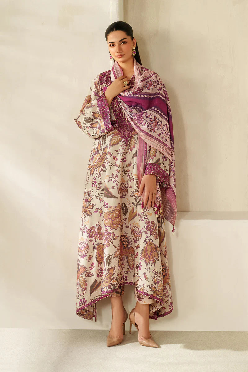 Winter 3PC Karandi Digital Print Dress - KP33147