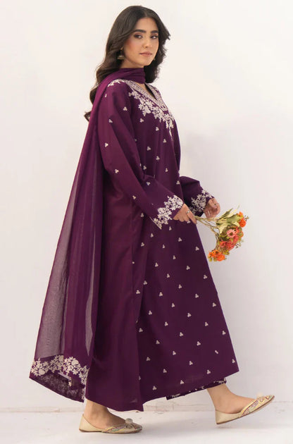 Summer 3PC Lawn Embroidered Suit - kp1112