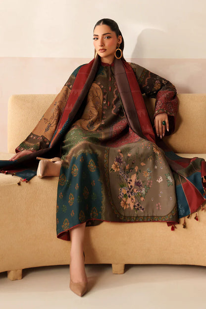 Winter 3PC Karandi Digital Print Dress - KP33412