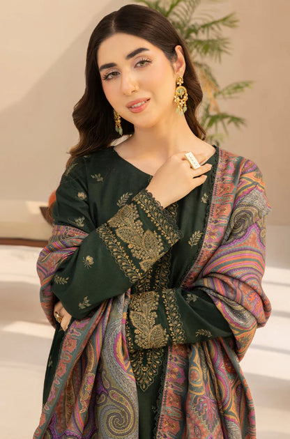 Winter 3PC Dhanak Embroidered Suit - kp3380