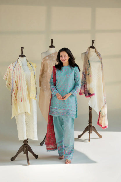 Hania Amir - Summer 3PC Lawn Digital Print Dress - KP1175