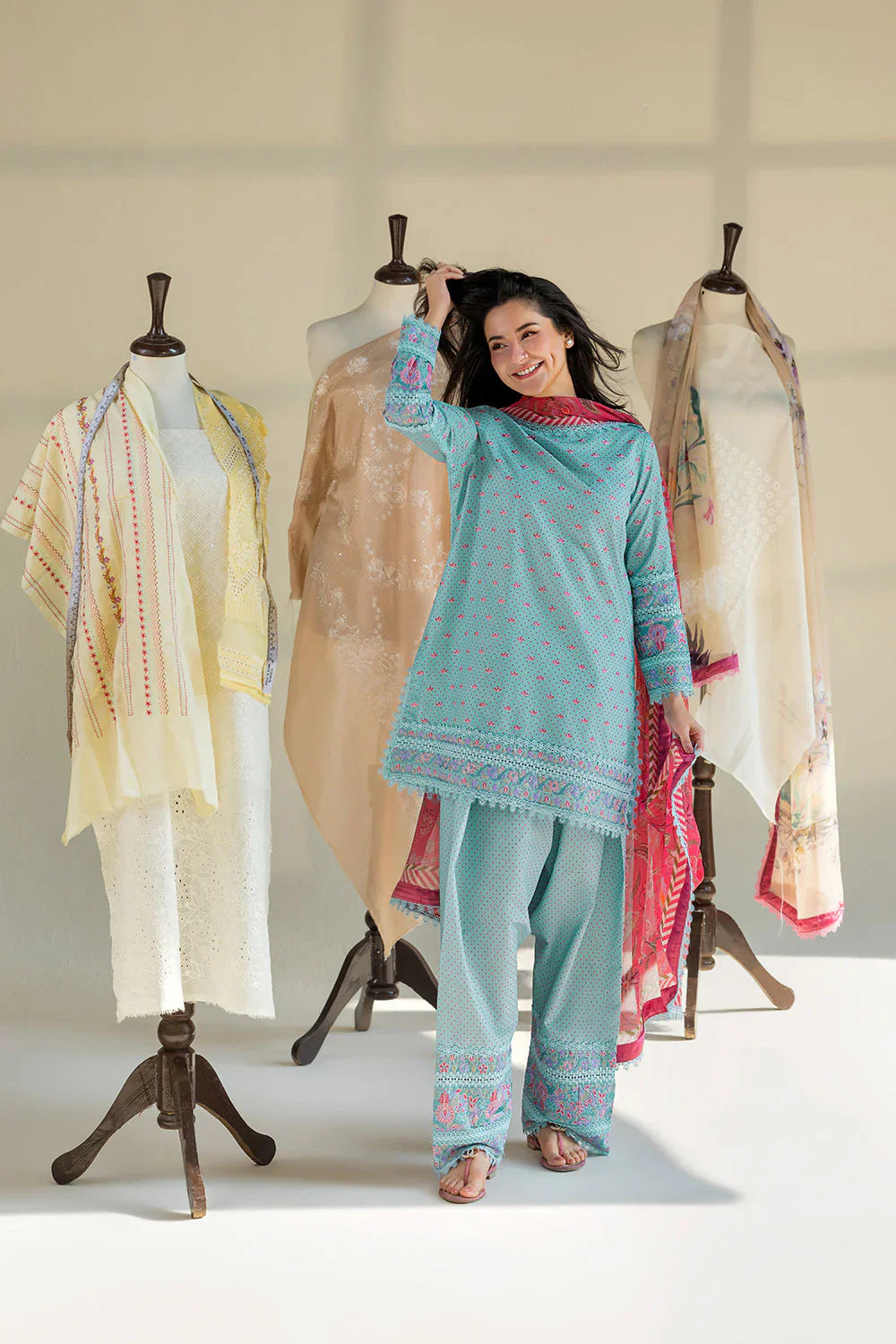 Hania Amir - Summer 3PC Lawn Digital Print Dress - KP1175